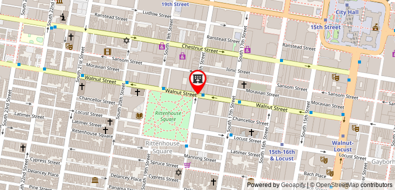 AKA Rittenhouse Square on maps