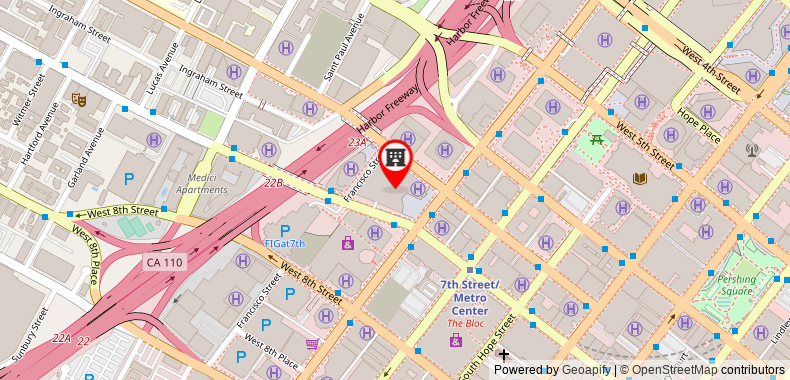 Bản đồ đến InterContinental - Los Angeles Downtown