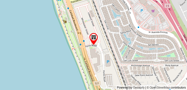 Bản đồ đến Cape Rey Carlsbad Beach, a Hilton Resort and Spa
