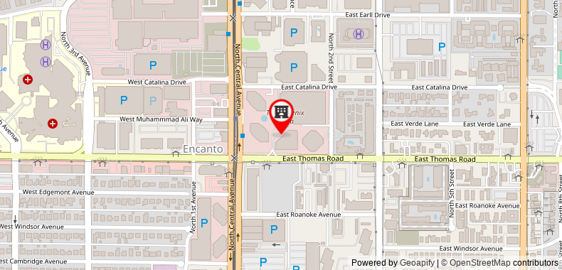Bản đồ đến Embassy Suites by Hilton Phoenix Downtown