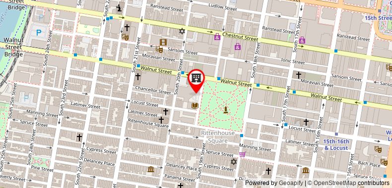 The Rittenhouse on maps