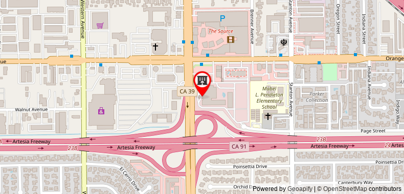 Doubletree by Hilton Buena Park on maps