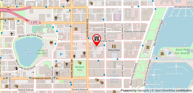 Bản đồ đến Khách sạn Indigo St. Petersburg Downtown