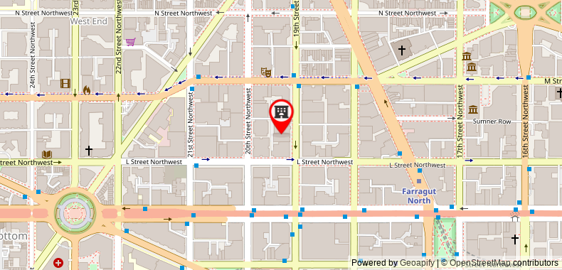 Bản đồ đến Khách sạn AC by Marriott Washington DC Downtown