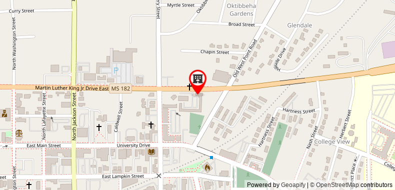 Bản đồ đến Red Roof Inn Starkville - University
