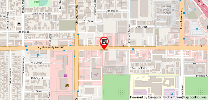 Bản đồ đến Quality Inn Riverside near UCR and Downtown