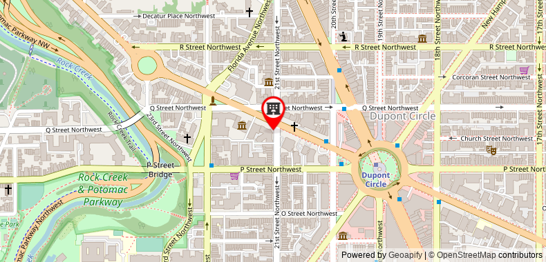 The Fairfax at Embassy Row, Washington D.C on maps