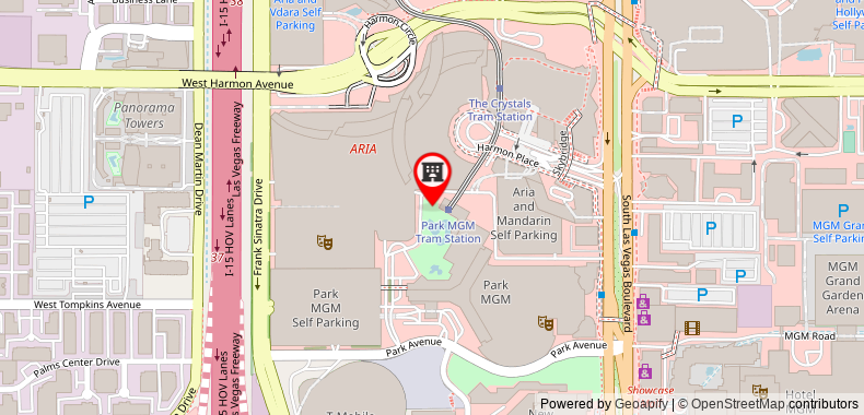 888 Aria Tower Suites Collection at Aria Resort & Casino on maps