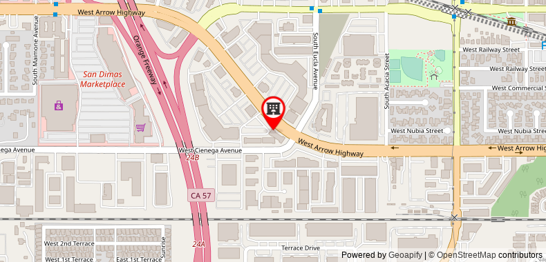 Bản đồ đến Motel 6-San Dimas, CA - Los Angeles