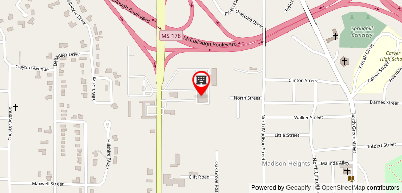 SureStay Hotel by Best Western Tupelo North on maps