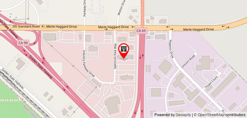 Hampton Inn & Suites Bakersfield North-Airport on maps