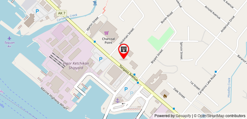 Bản đồ đến Khách sạn My Place -Ketchikan, AK