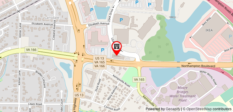 Hampton Inn And Suites Norfolk Airport on maps
