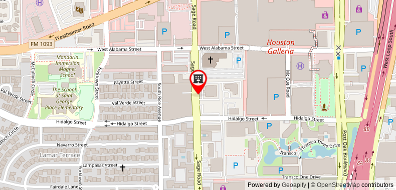 Bản đồ đến Embassy Suites by Hilton Houston Near the Galleria