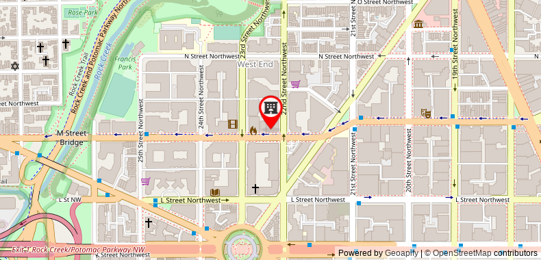 Bản đồ đến Hilton Garden Inn Washington Dc Georgetown Area