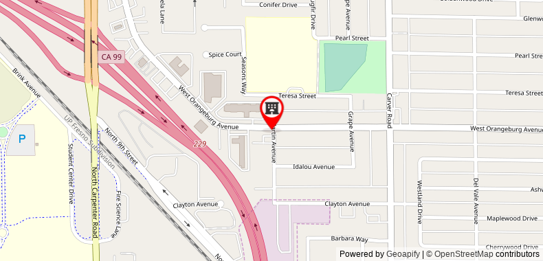 SpringHill Suites Modesto on maps