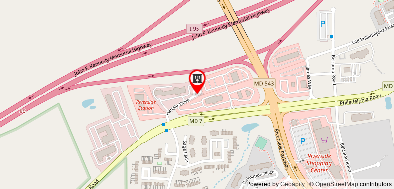 SpringHill Suites Edgewood Aberdeen on maps