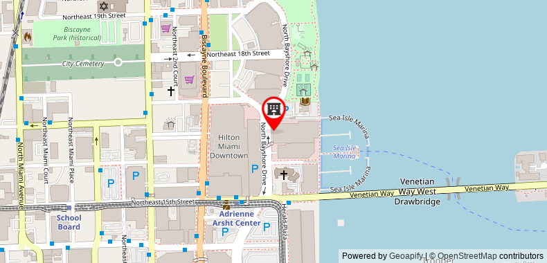 Doubletree Grand Hotel Biscayne Bay on maps