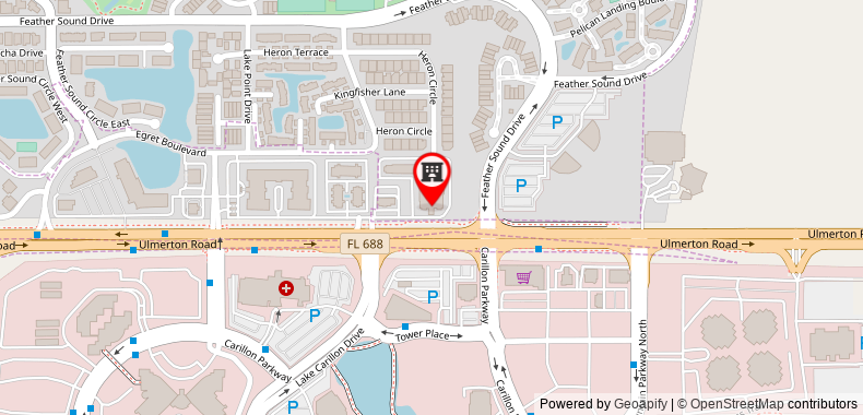 Bản đồ đến Khách sạn Homewood Suites By Hilton Clearwater