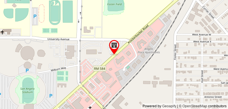 Bản đồ đến Fairfield Inn & Suites San Angelo