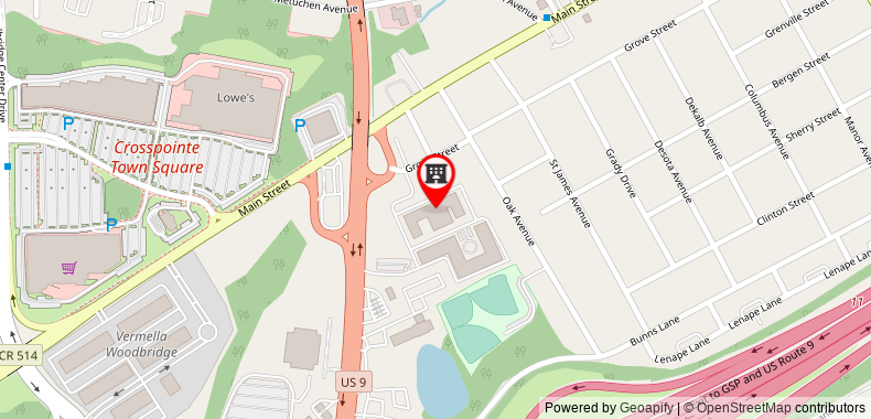 Bản đồ đến Residence Inn Woodbridge Edison/Raritan Center