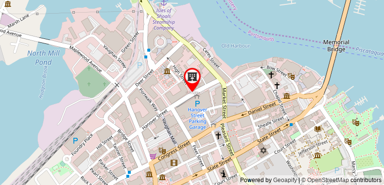 在地图上查看樸次茅夫市中心希爾頓花園酒店