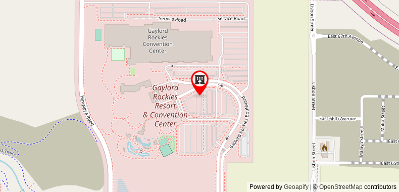 Gaylord Rockies Resort & Convention Center on maps