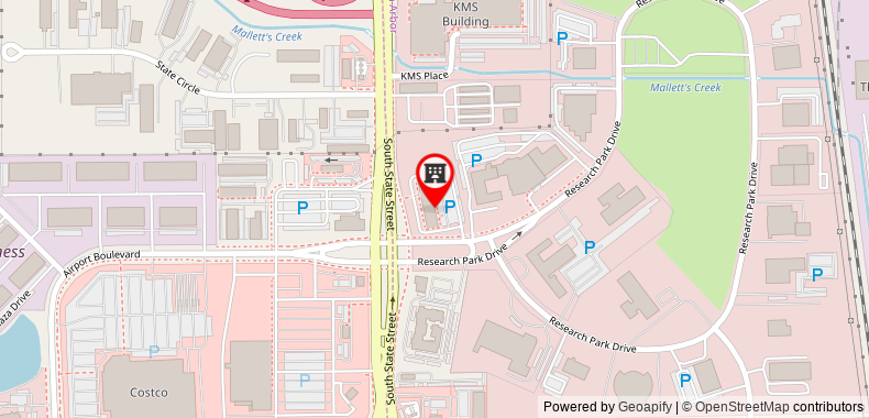 Bản đồ đến Holiday Inn Express And Suites Ann Arbor - University South