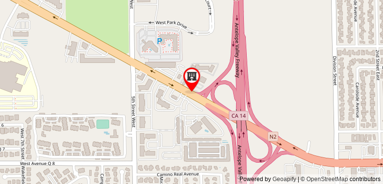 Bản đồ đến Motel 6-Palmdale, CA