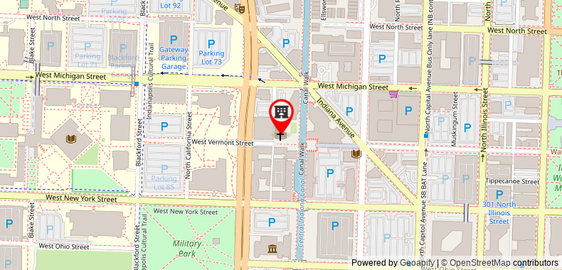 Homewood Suites by Hilton Indianapolis Canal IUPUI on maps