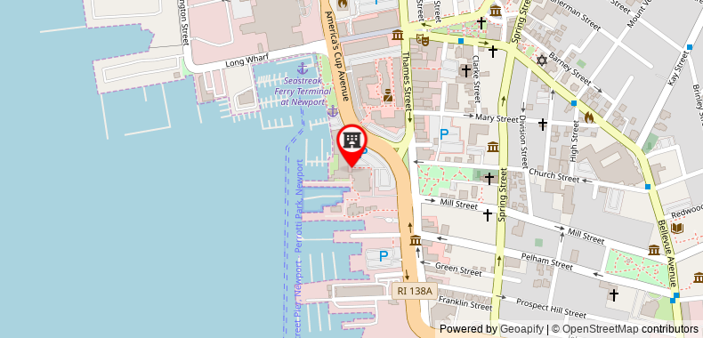 在地图上查看紐波特港碼頭酒店