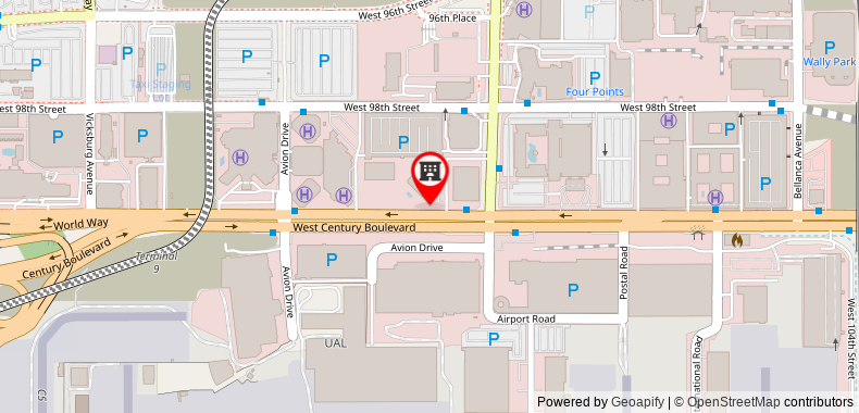 Bản đồ đến Khách sạn Sheraton Gateway Los Angeles