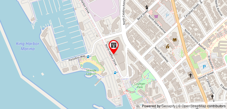 Bản đồ đến Crowne Plaza Redondo Beach and Marina
