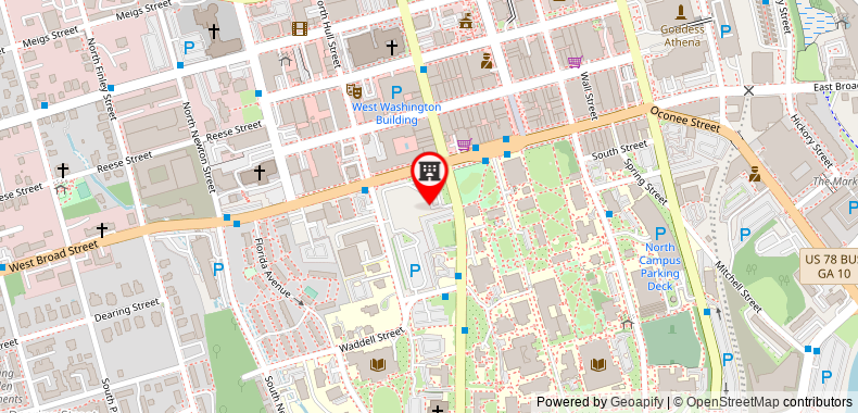 Holiday Inn Athens - University Area on maps