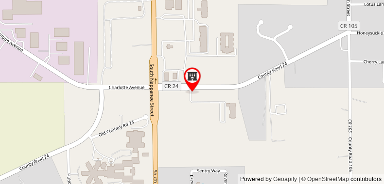 Comfort Suites South on maps