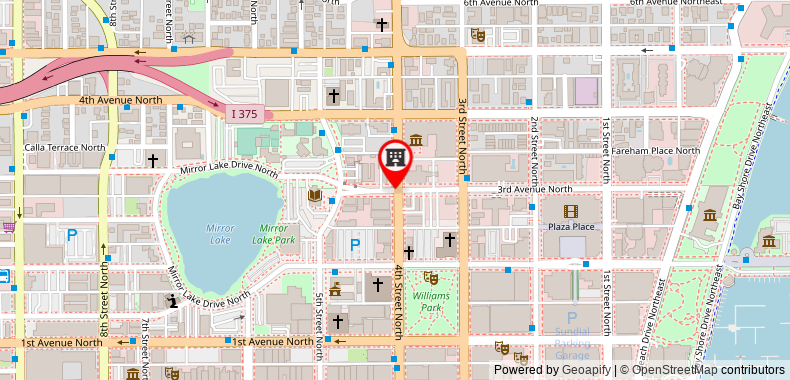在地图上查看聖彼得堡市中心萬怡酒店