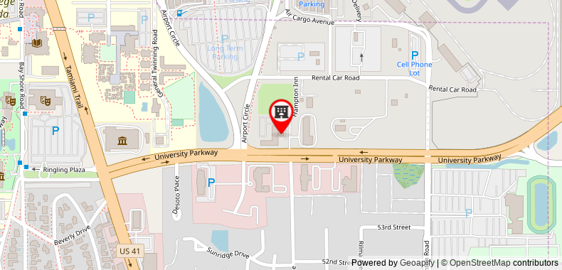 Bản đồ đến Hampton Inn & Suites Sarasota/Bradenton-Airport