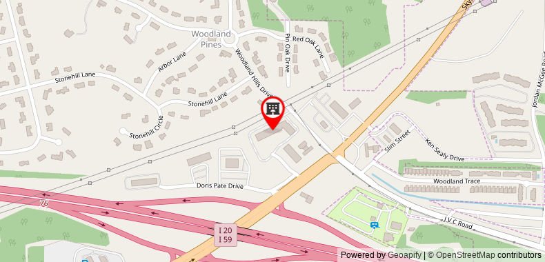 在地图上查看塔斯卡盧薩大學紅頂PLUS酒店