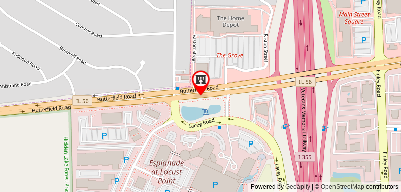 DoubleTree Suites by Hilton Downers Grove on maps