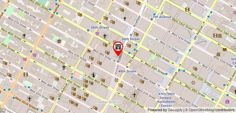 Bản đồ đến Crowne Plaza Times Square