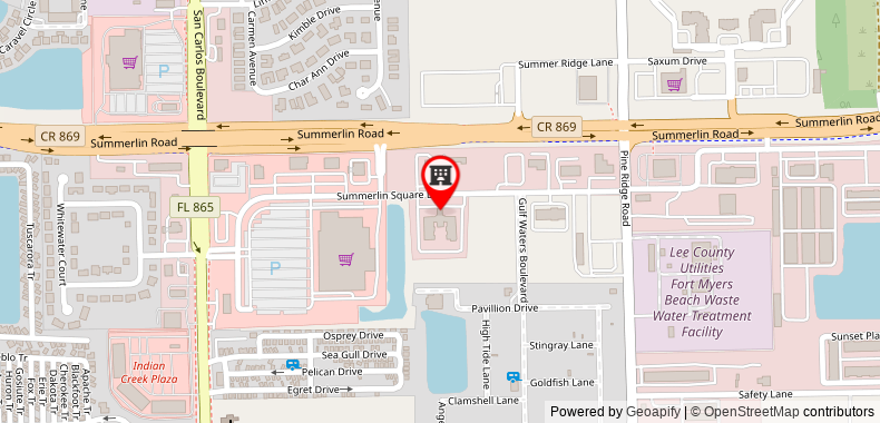 在地图上查看Hampton Inn & Suites Fort Myers Beach/Sanibel Gateway