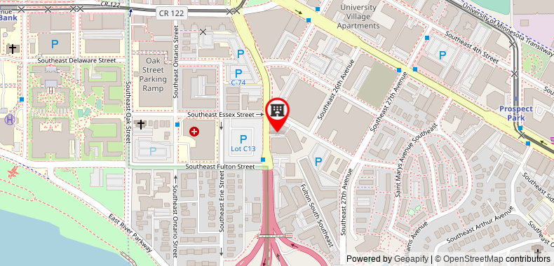 Bản đồ đến Hilton Garden Inn Minneapolis University Area