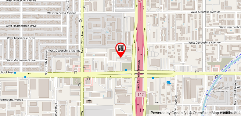 Bản đồ đến Red Roof Inn Phoenix - Midtown