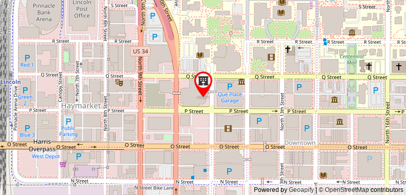 Bản đồ đến Embassy Suites by Hilton Lincoln