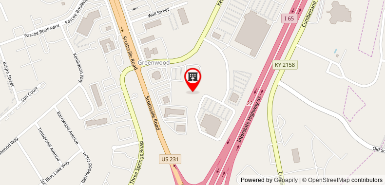Drury Inn and Suites Bowling Green on maps