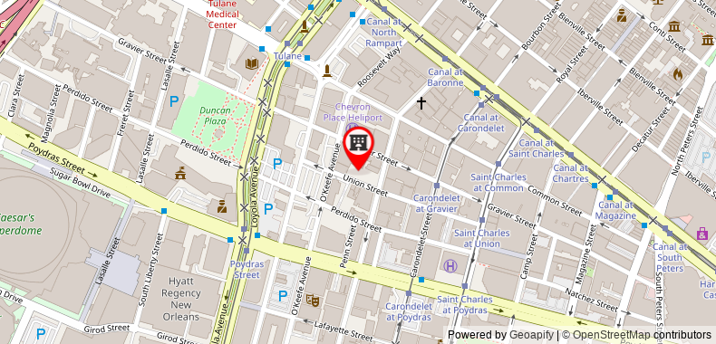 Bản đồ đến Khách sạn NOPSI , New Orleans