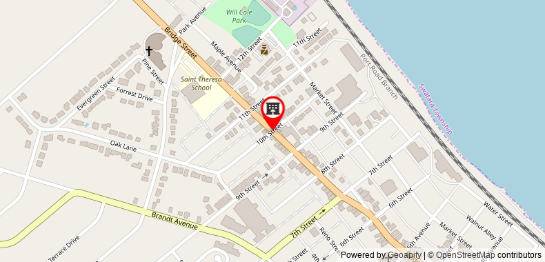 在地图上查看新坎伯蘭速8溫德姆酒店