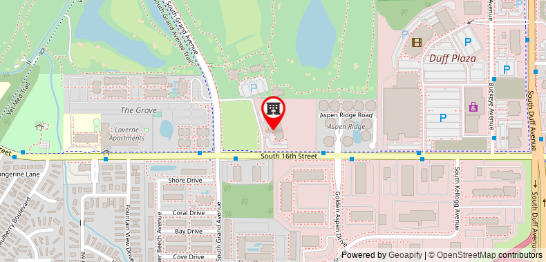 Bản đồ đến Comfort Inn & Suites Ames near ISU Campus