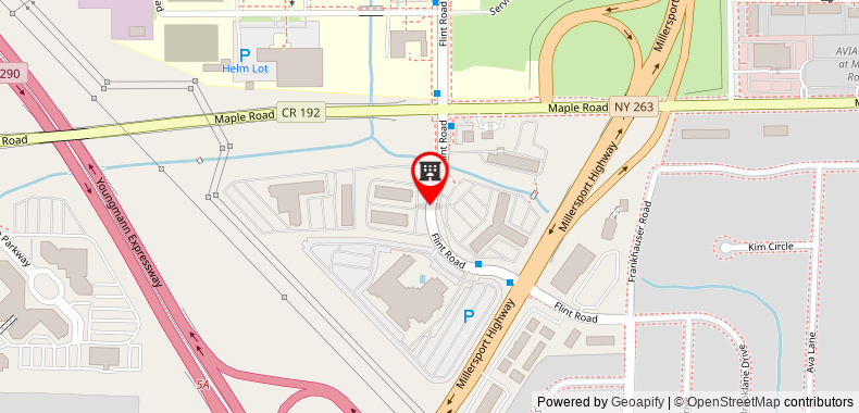 在地图上查看阿默斯特布法羅大學紅屋頂酒店