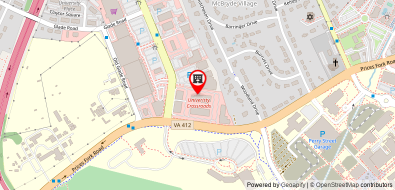 Bản đồ đến Residence Inn Blacksburg-University